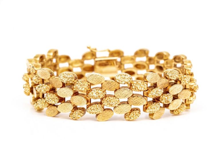 18k Gold Brutalist Link Bracelet