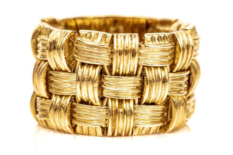 18k Yellow Gold Band Ring