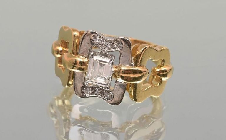 18k Gold Diamond Ring