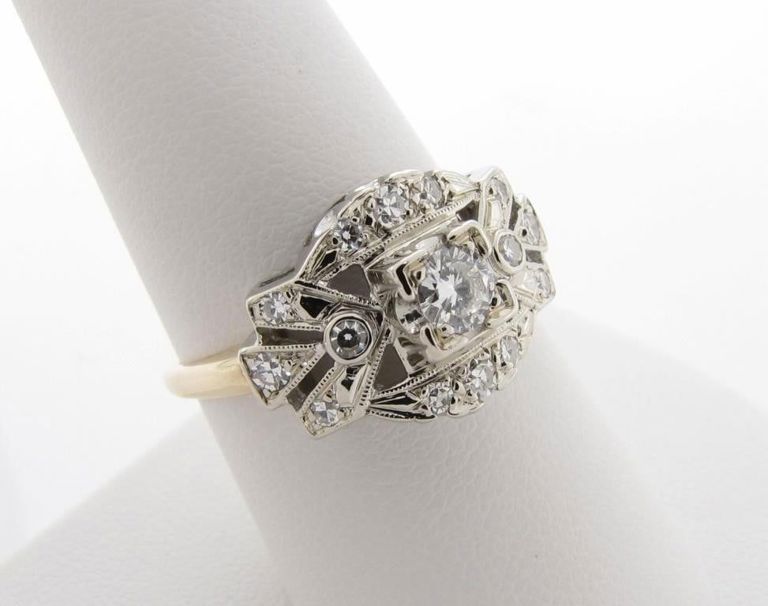 14k Gold Diamond Ring