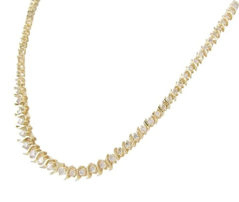 14k Gold Diamond Necklace