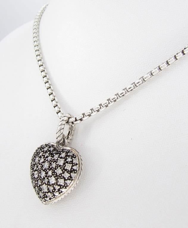 Silver Heart Pendant Necklace