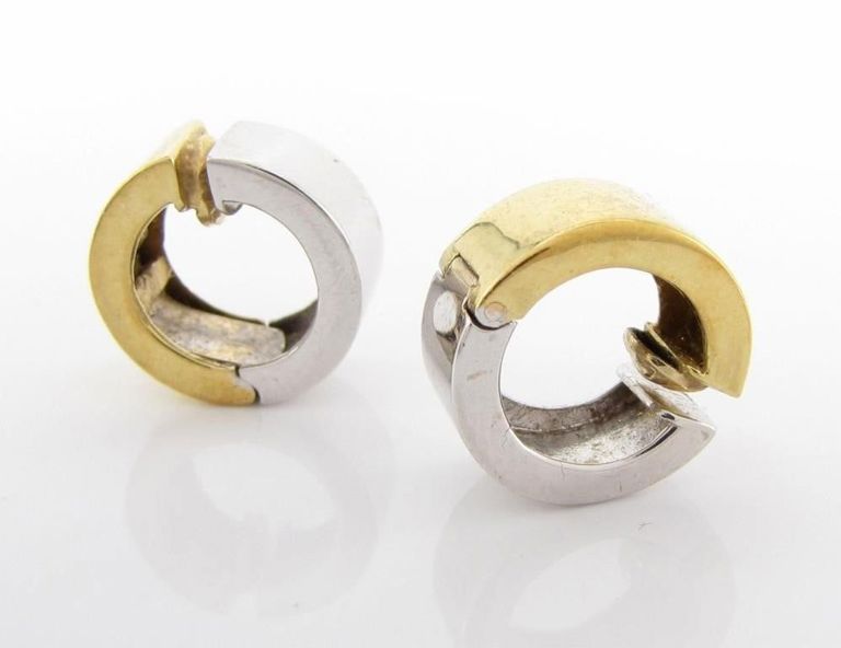 Pair of 18k Gold Huggie Earrings