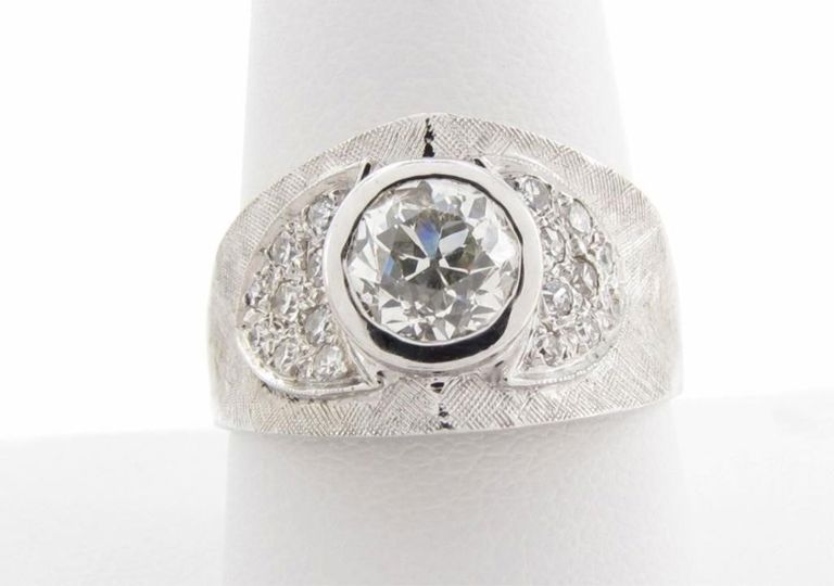 14k White Gold Diamond Ring