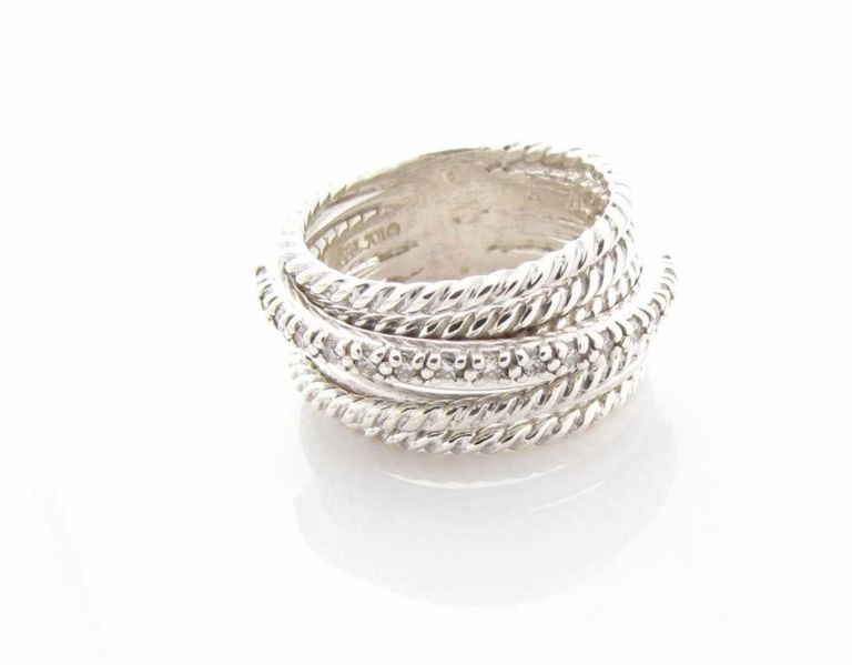 Sterling Silver Diamond Ring