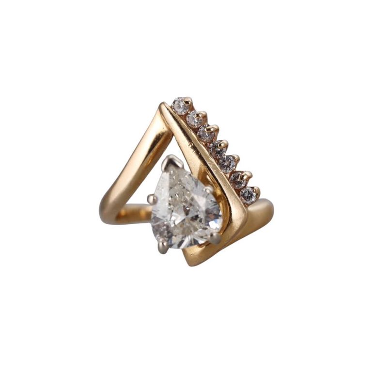 14k Gold Diamond Ring