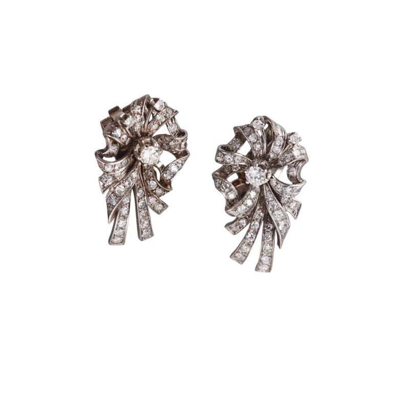 Platinum Diamond Earrings