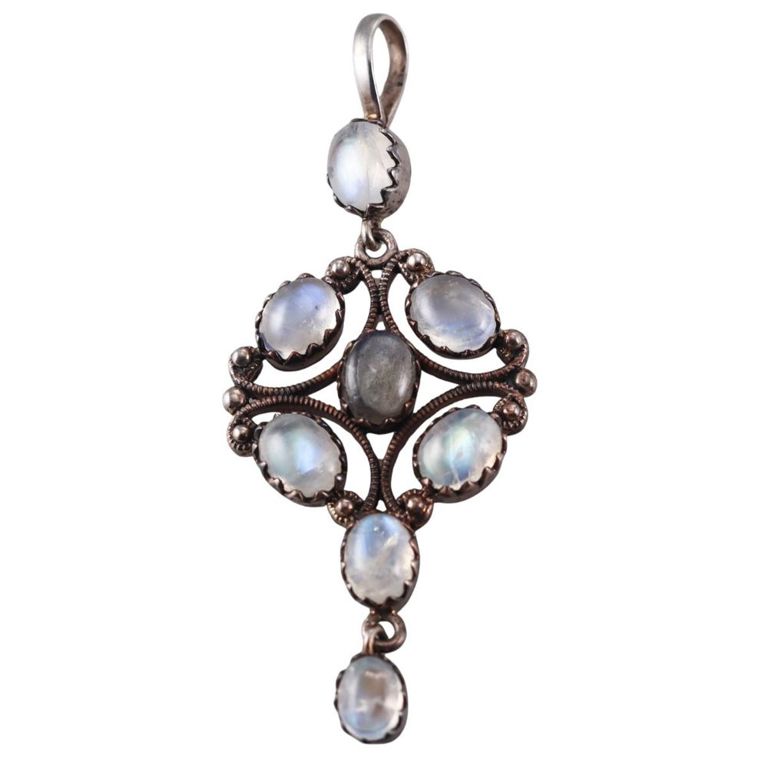 Silver Moonstone Pendant