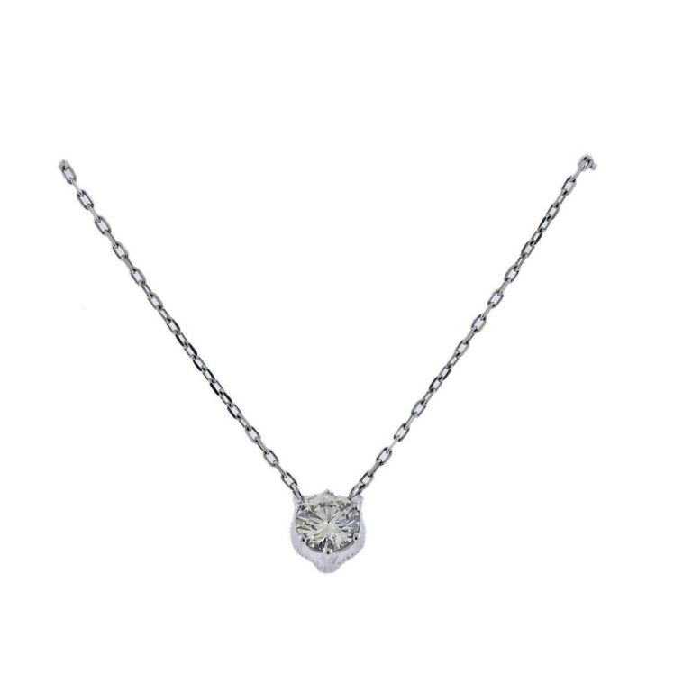 18k Gold Diamond Pendant Necklace