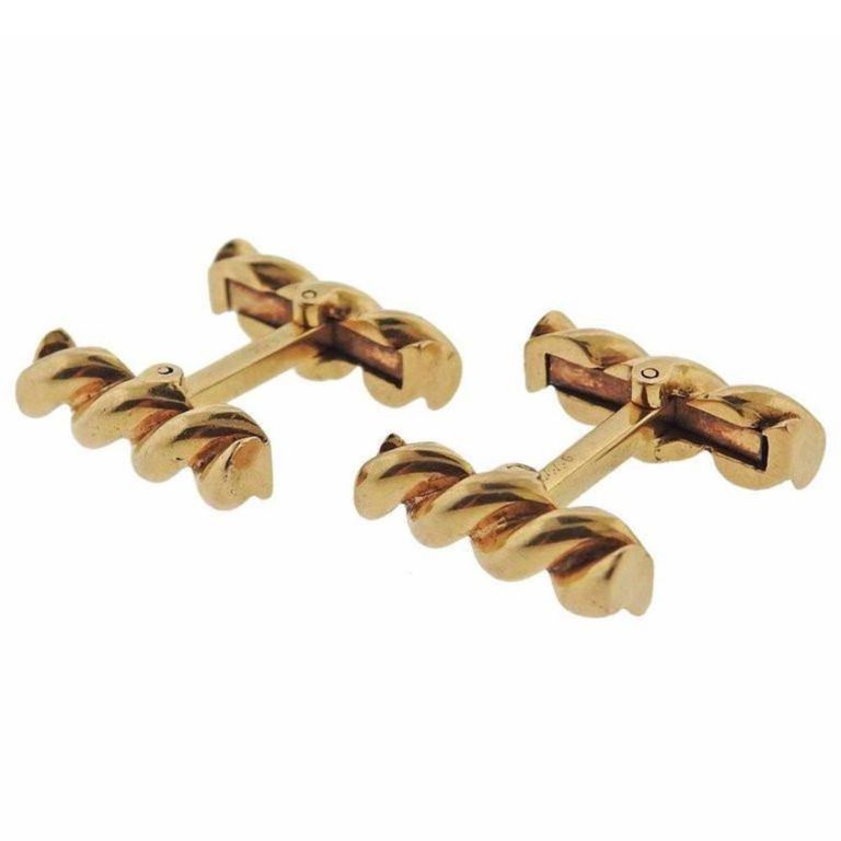 14k Gold Cartier Cufflinks