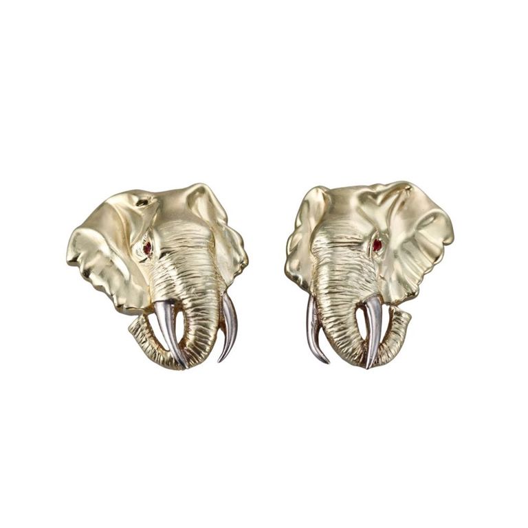 14k Gold Ruby Earrings