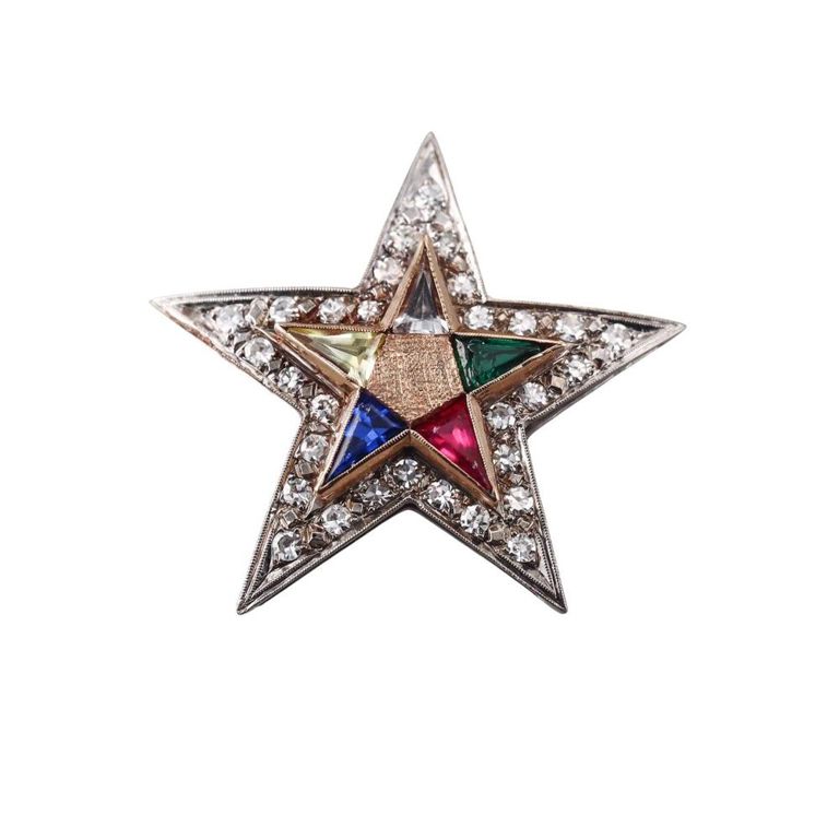 Gold Diamond Gemstone Pendant