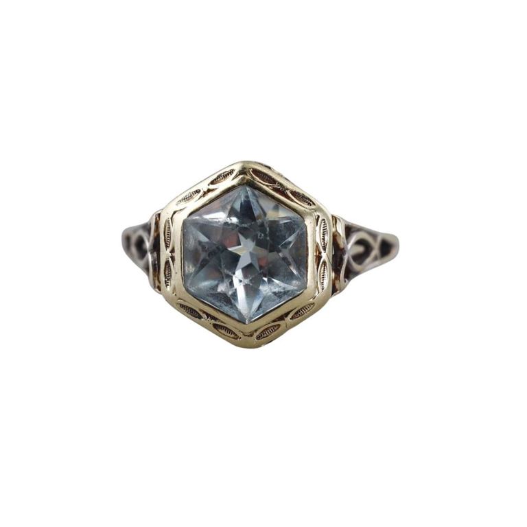 14k Gold Topaz Ring