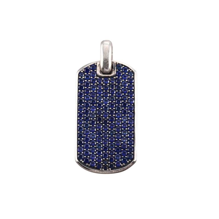 Silver Sapphire Pendant