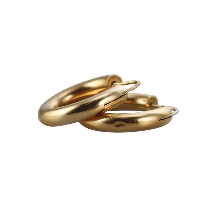 18k Gold Hoop Earrings