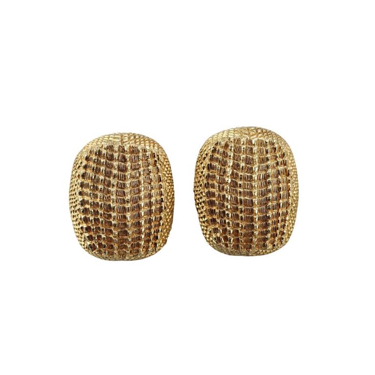 18k Gold Armadillo Earrings