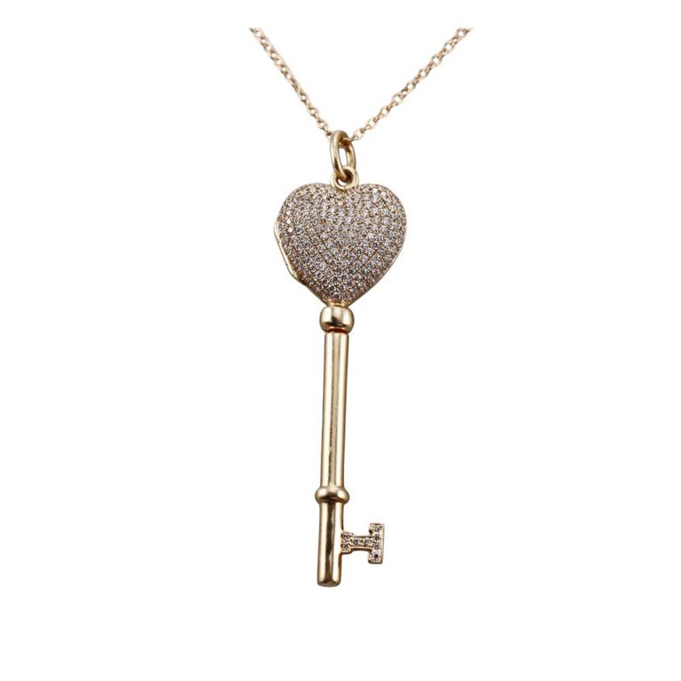 18k Gold Diamond Pendant Necklace