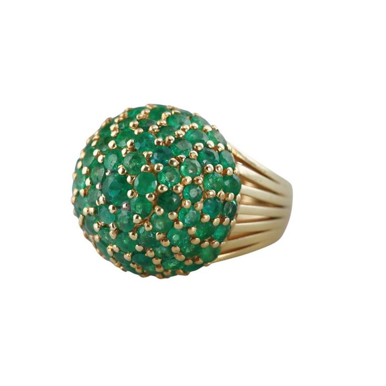 18k Gold Emerald Ring