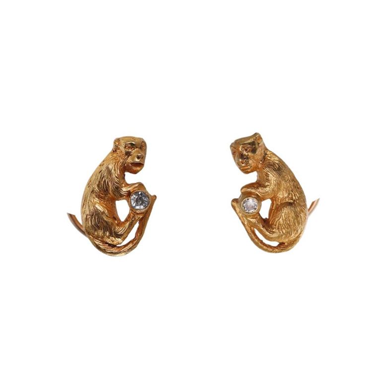 18k Gold Diamond Earrings