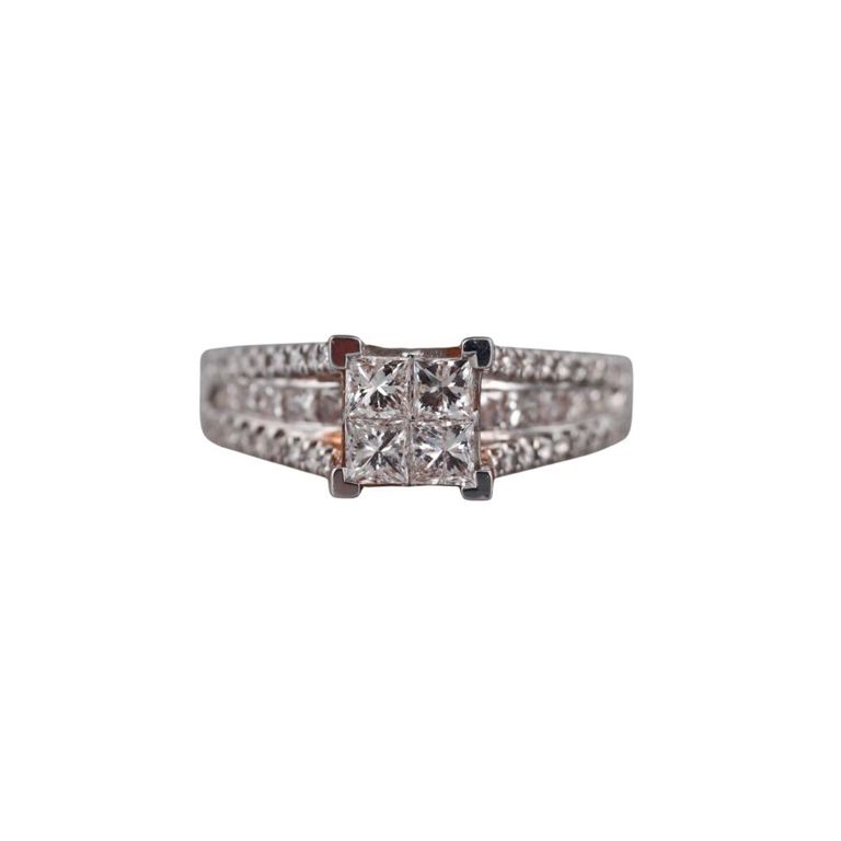 9k Rose Gold Diamond Ring