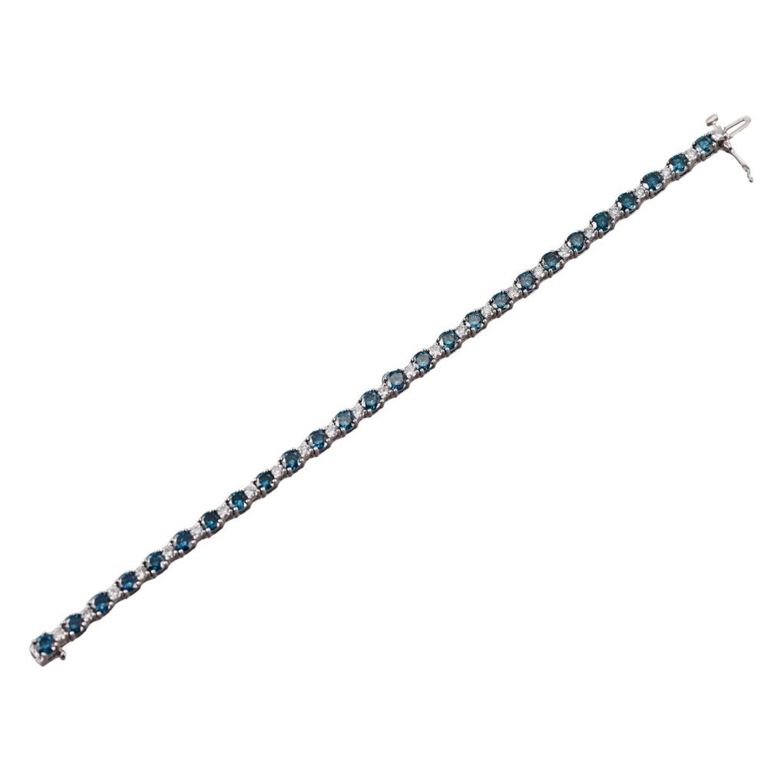 14k White Gold Diamond Tennis Bracelet