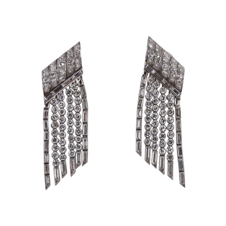 Platinum Diamond Earrings