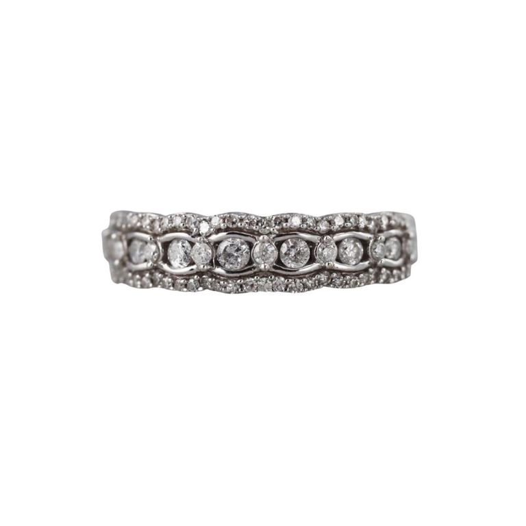 14k Gold Diamond Band Ring