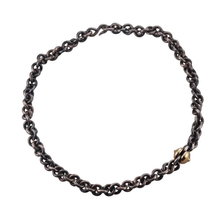 18k Gold Sterling Silver Necklace