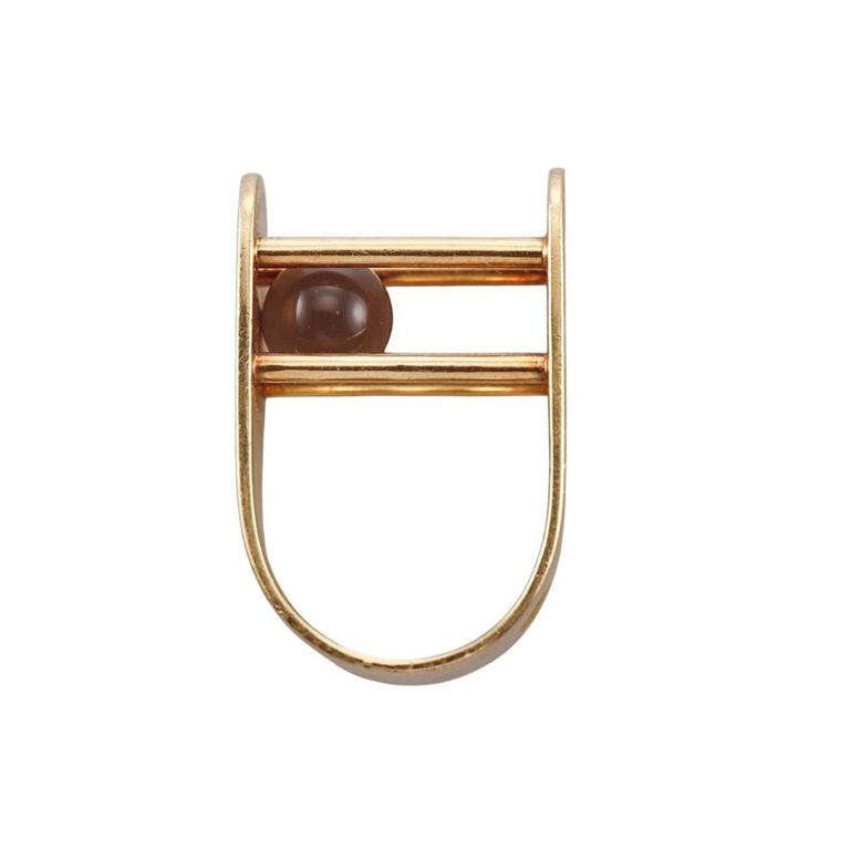 18k Gold Crystal Ring