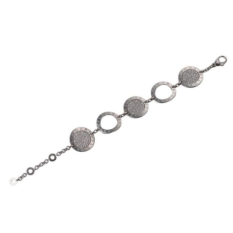 18k Gold Diamond Link Bracelet