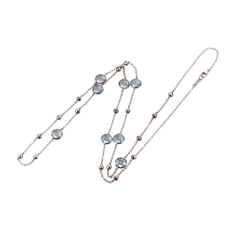 Sterling Silver Topaz Necklace