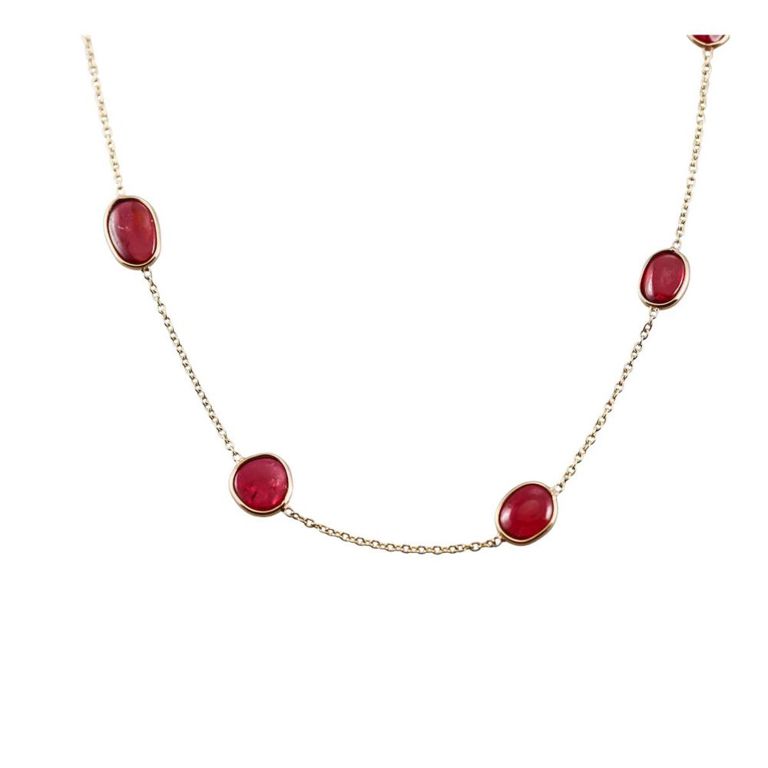 18k Gold Spinel Necklace