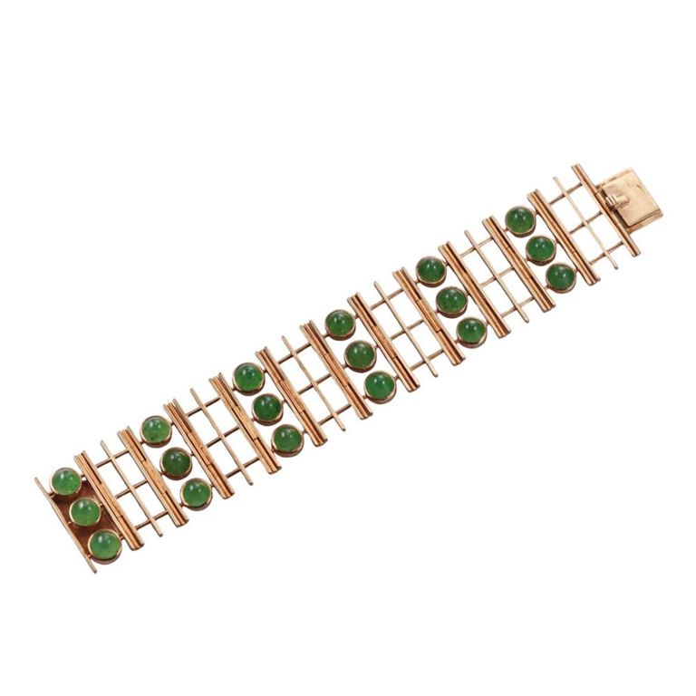9k Gold Aventurine Bracelet