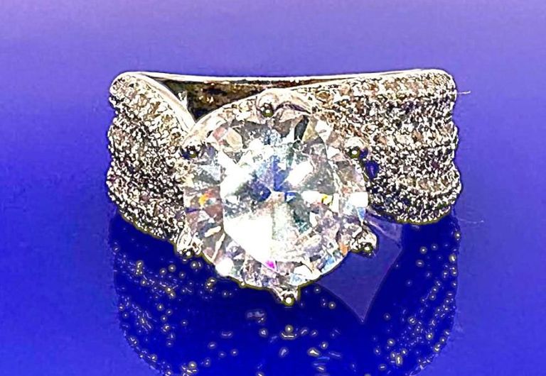 Simulated Diamond Ring