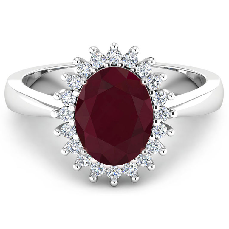 14k Gold Ruby and Diamond Ring