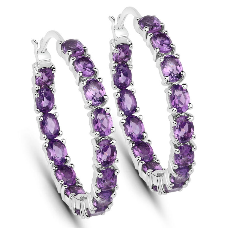 Sterling Silver Amethyst Earrings