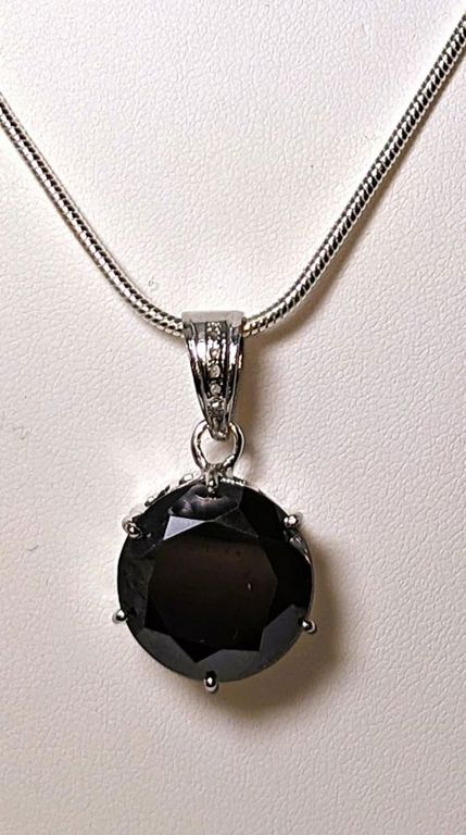 Simulated Diamond Pendant Necklace