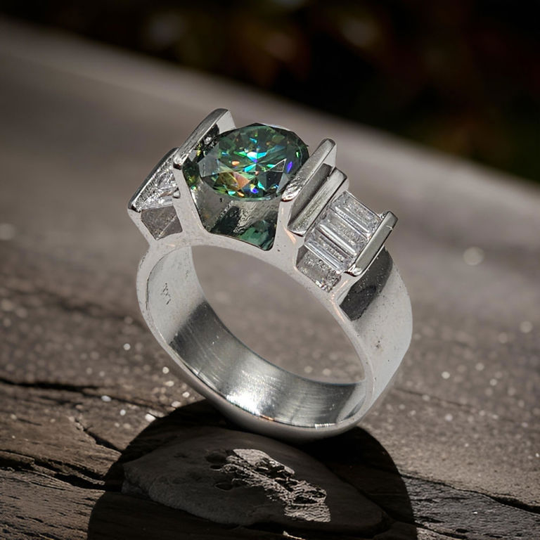 Moissanite Ring