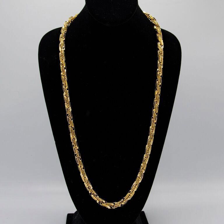 Gold Plated Rope Chain Necklace