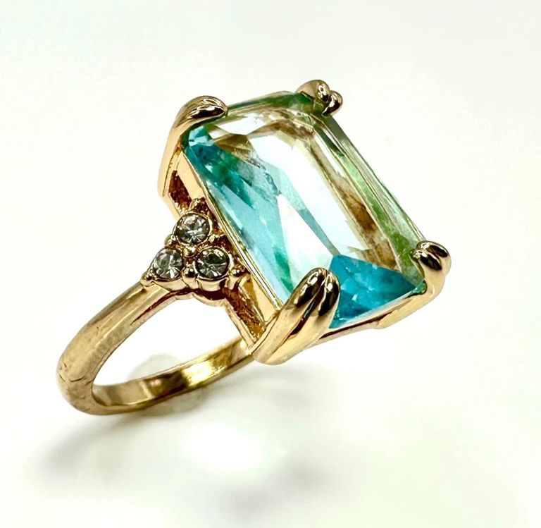 Simulated Topaz Ring
