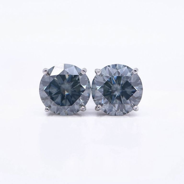 Sterling Silver Moissanite Earrings