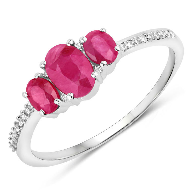 14k Gold Ruby and Diamond Ring