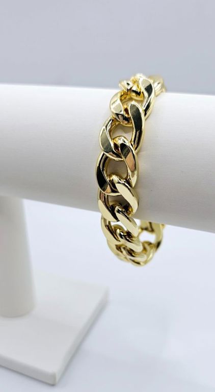 Gold Plated Curb Link Bracelet