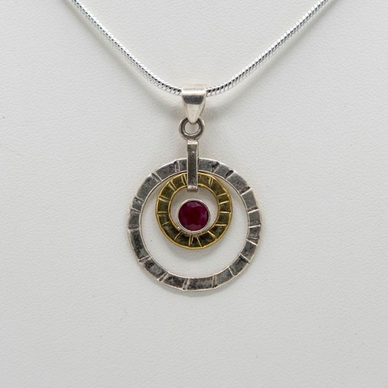 Ruby Pendant Necklace