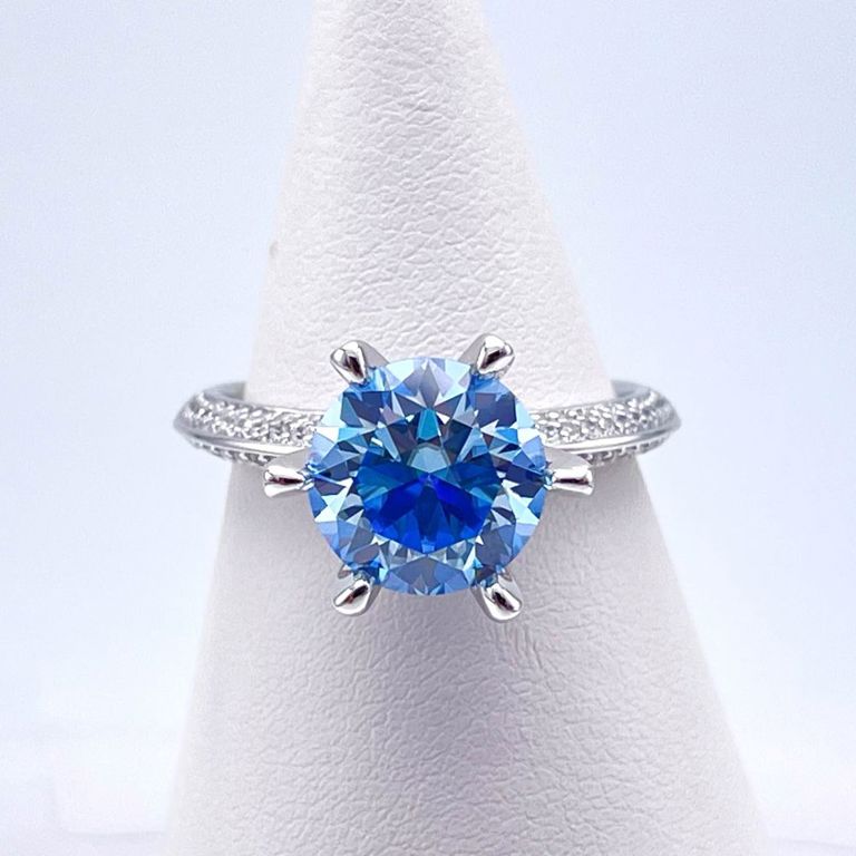 Sterling Silver Moissanite Ring