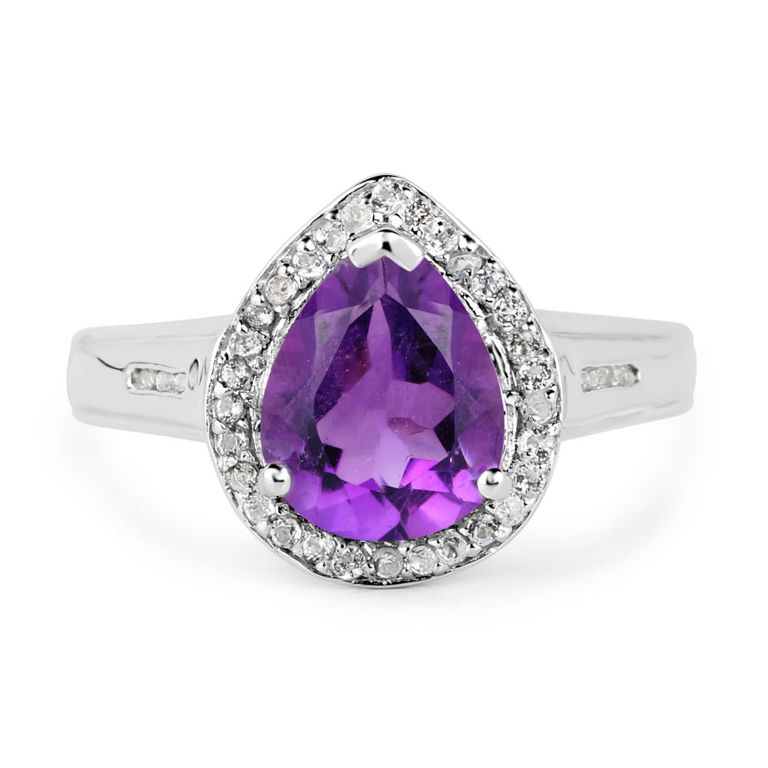 Amethyst and Topaz Ring