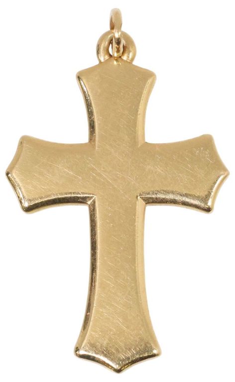 14k Gold Cross Pendant