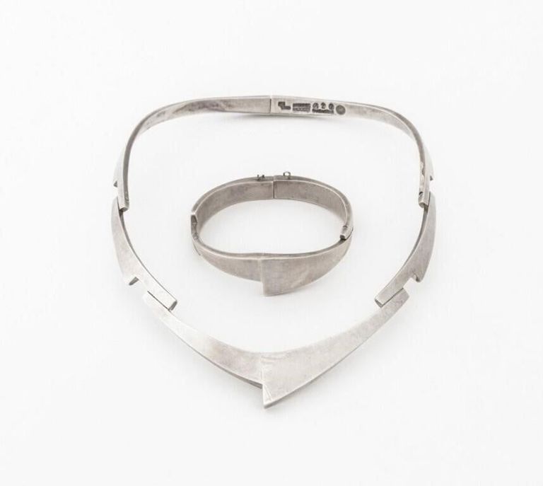 Sterling Silver Necklace and Bracelet Set