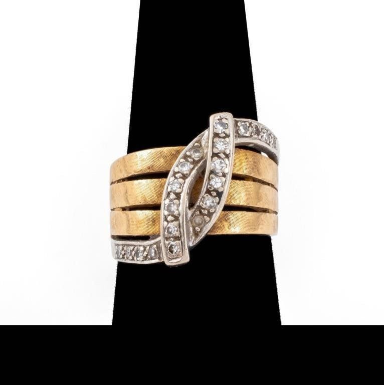 14k Yellow Gold Diamond Ring