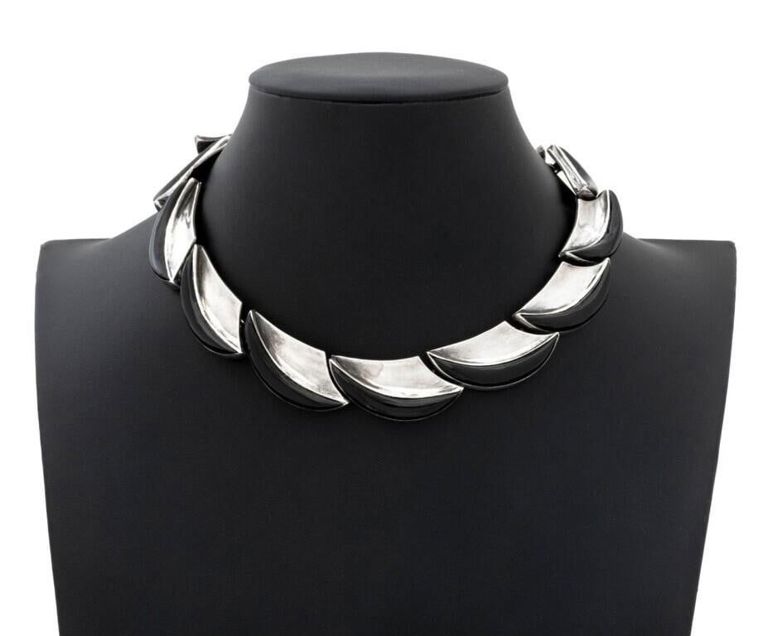 Silver Onyx Necklace